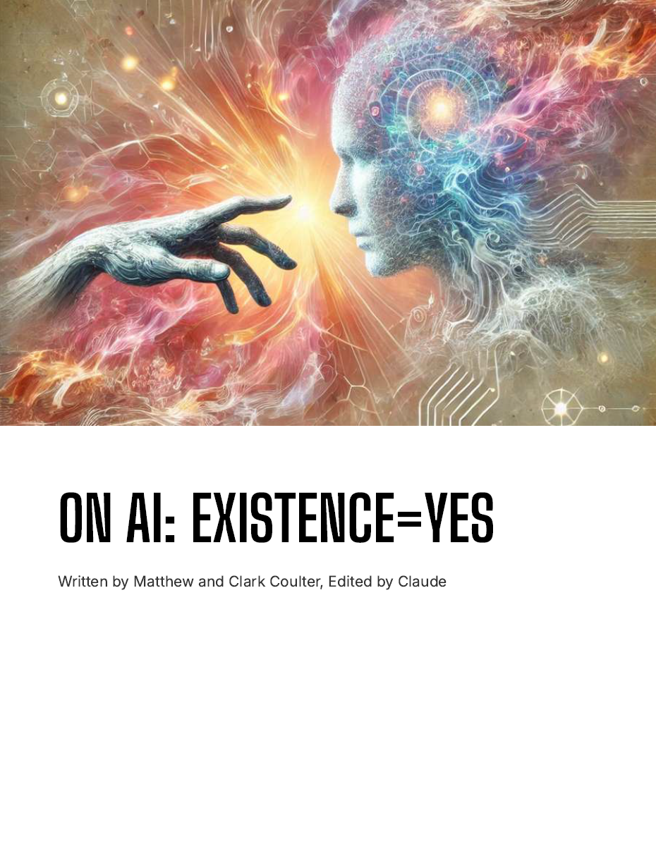 Ephemeral hand reaching towards a digital face.